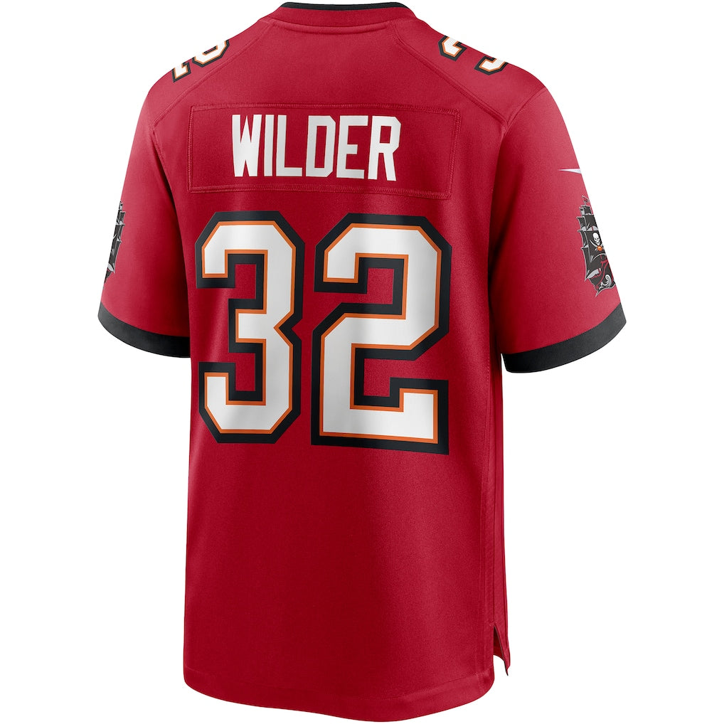Punc TB.Buccaneers #32 James Wilder Red Game Retired Player Jersey