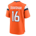 Punc D.Broncos #16 Jeremy Crawshaw Orange Team Game Jersey