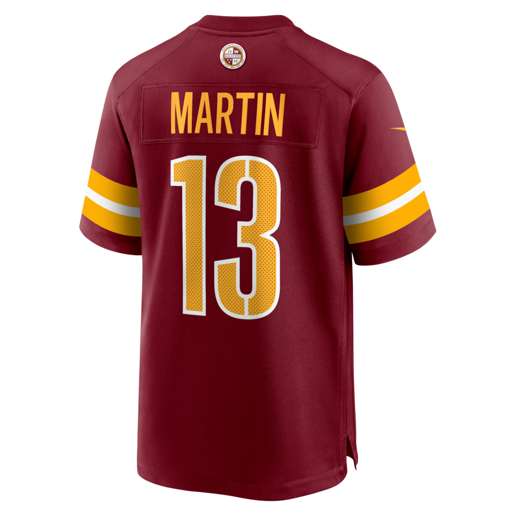 Punc W.Commanders #13 Tay Martin Burgundy Team Game Jersey