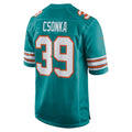 Punc M.Dolphins #39 Larry Csonka Aqua Retired Player Jersey