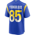 Punc LA.Rams #85 Jack Youngblood Royal Game Retired Player Jersey