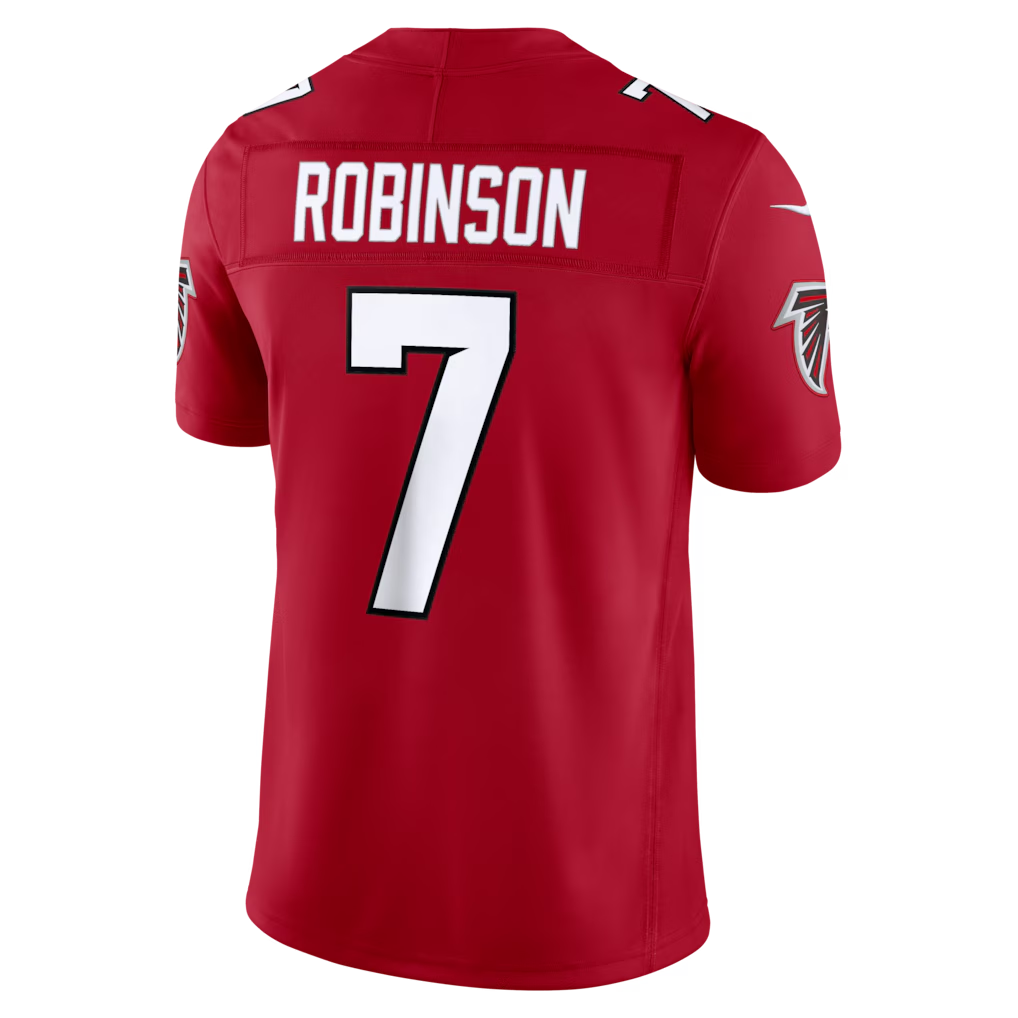 Punc A.Falcons #7 Bijan Robinson Red Vapor F.U.S.E. Limited Stitched Jerseys