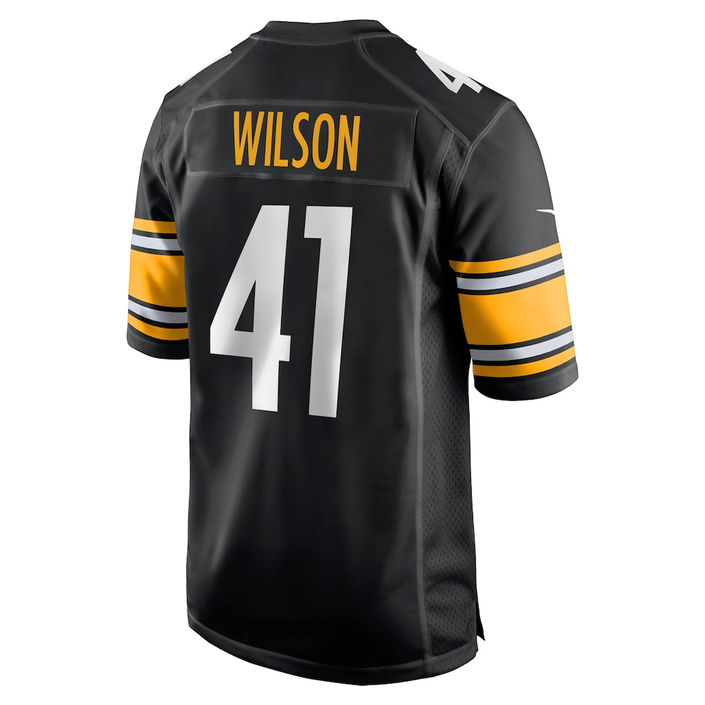 Punc P.Steelers #41 Payton Wilson Black Game Jersey