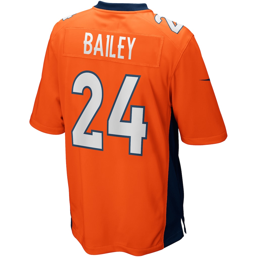 Punc D.Broncos #24 Champ Bailey Orange Game Retired Player Jersey