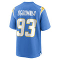 Punc LA.Chargers #93 Otito Ogbonnia Powder Blue Player Game Jersey