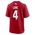 Punc A.Cardinals #4 Jeremiyah Love Red Game Player Stitched Jersey