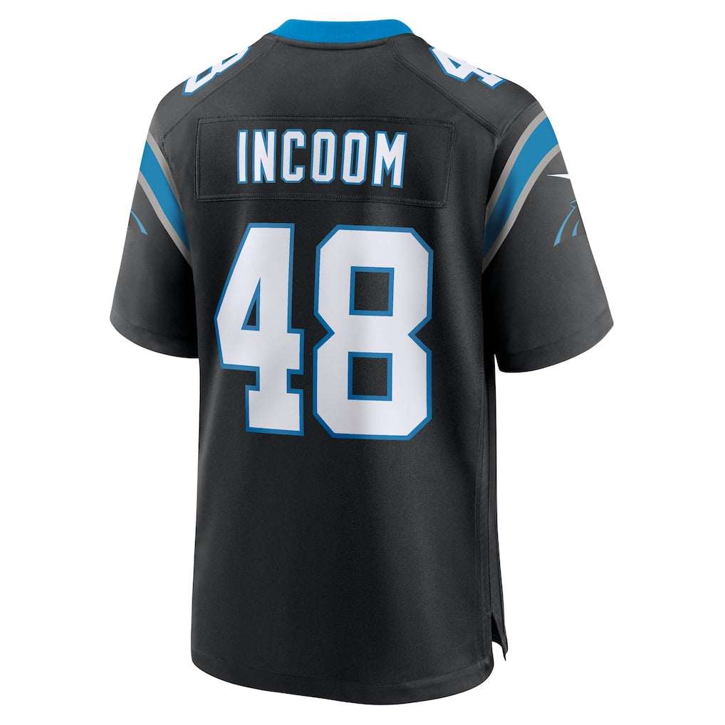 Punc C.Panthers #48 Thomas Incoom Black Team Game Jersey