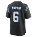 Punc C.Panthers #6 Sam Martin Black Team Game Jersey