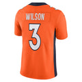Punc D.Broncos #3 Russell Wilson Orange Team Vapor Limited Jersey