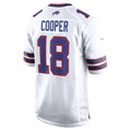 Punc B.Bills #18 Amari Cooper White Game Jersey