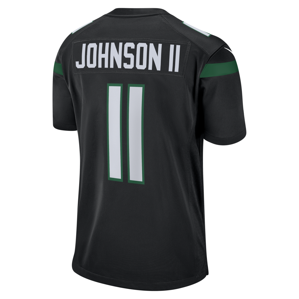 Punc NY.Jets #11 Jermaine Johnson II Black Alternate Game Jersey