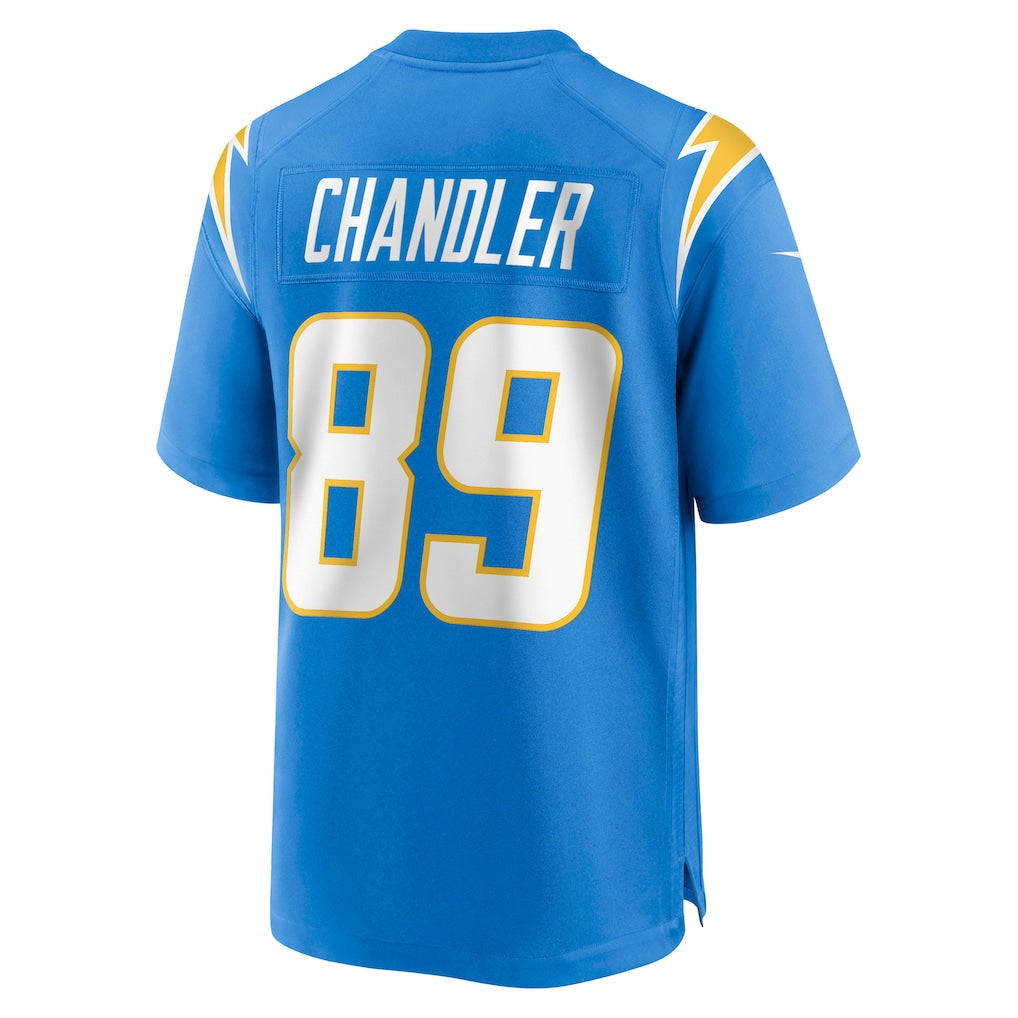 Punc LA.Chargers #89 Wes Chandler Powder Blue Game Retired Player Jersey