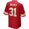 Punc KC.Chiefs #31 Priest Holmes Red Game Retired Player Jersey