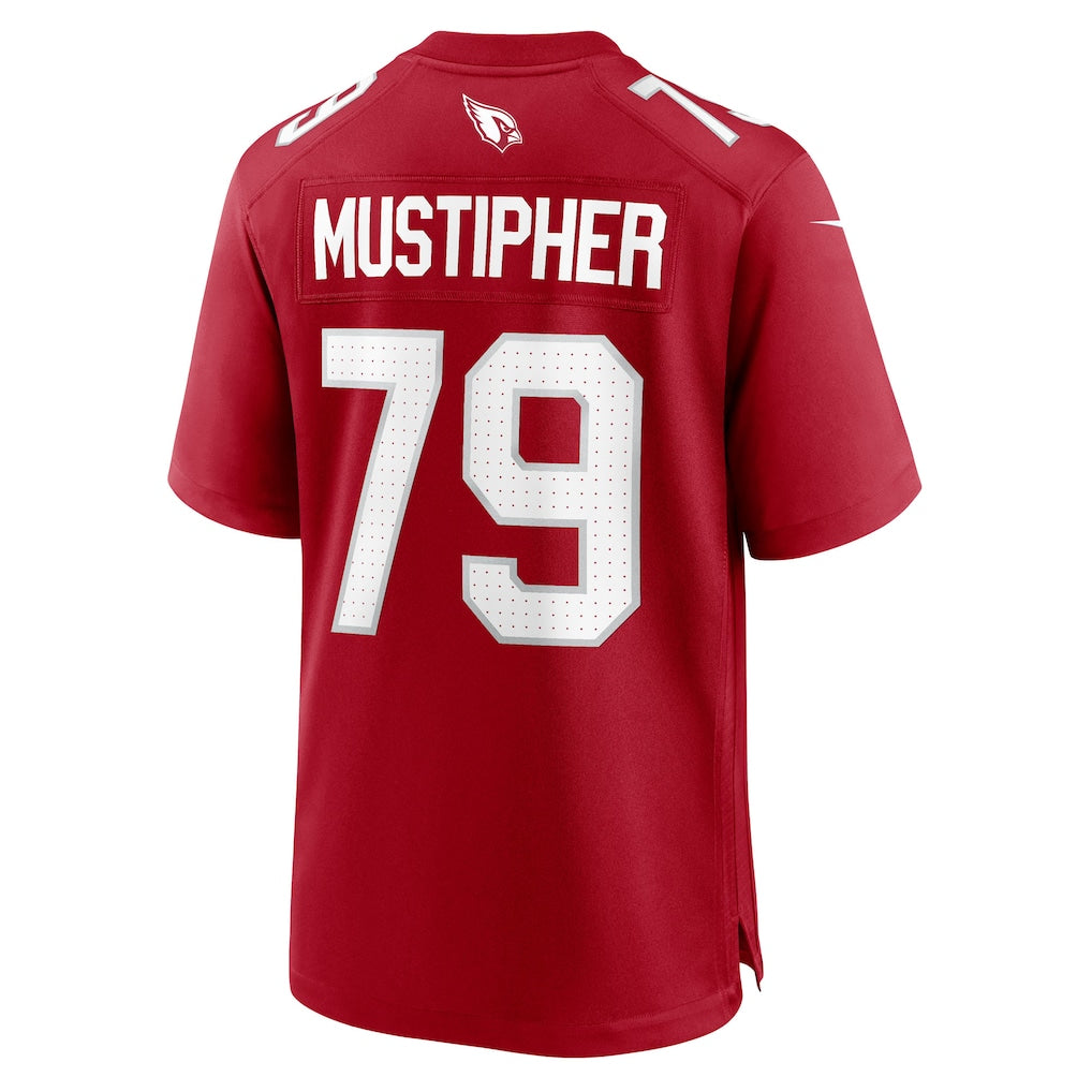 Punc A.Cardinals #79 PJ Mustipher Cardinal Team Game Jersey