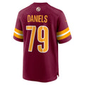 Punc W.Commanders #79 Braeden Daniels Burgundy Team Game Jersey
