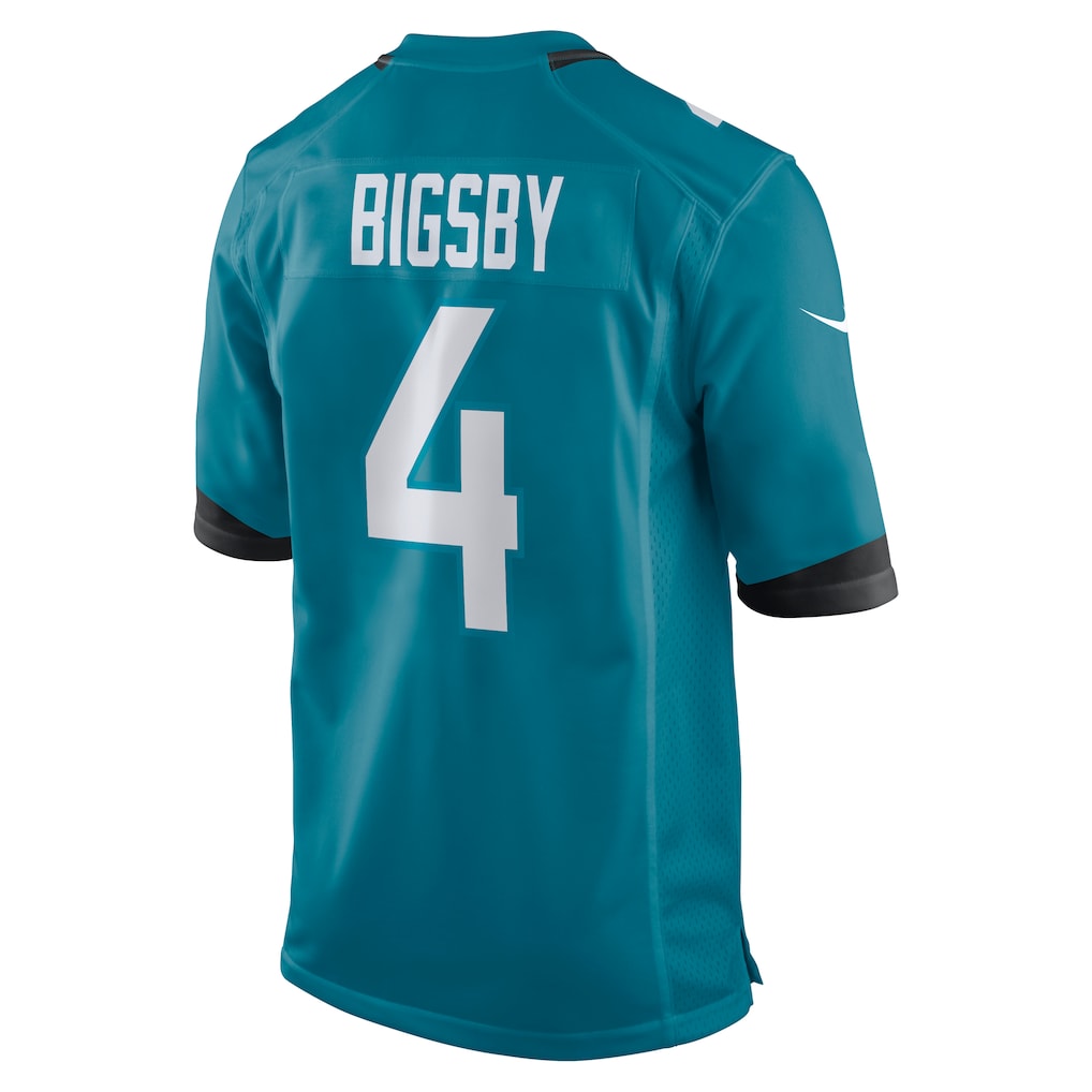 Punc J.Jaguars #4 Tank Bigsby Teal Game Jersey