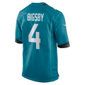 Punc J.Jaguars #4 Tank Bigsby Teal Game Jersey