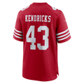 Punc SF.49ers #43 Eric Kendricks Scarlet Team Game Jersey