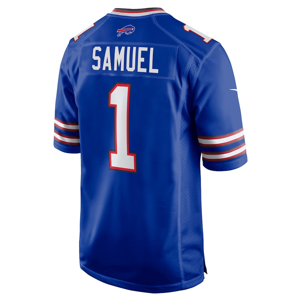 Punc B.Bills #1 Curtis Samuel Royal Game Jersey