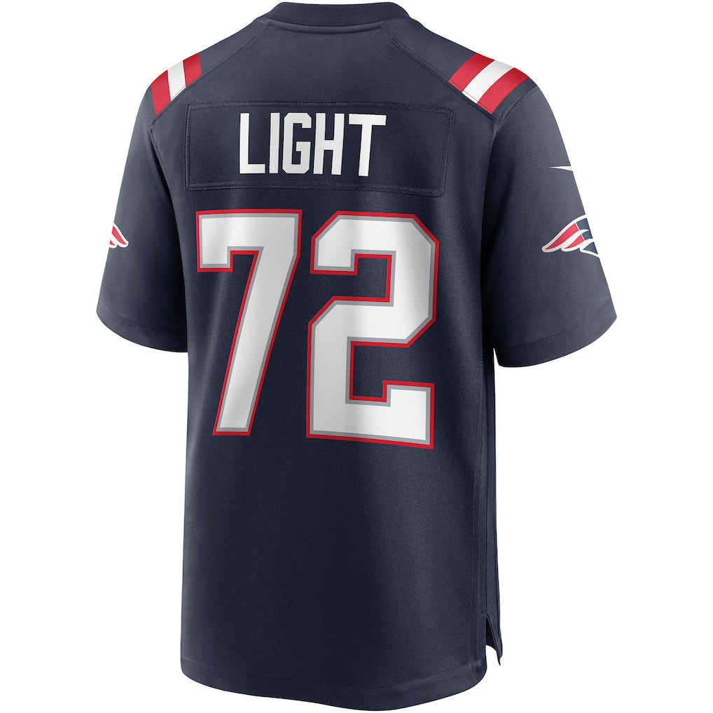 Punc NE.Patriots #72 Matt Light Navy Game Retired Player Jersey