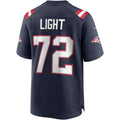 Punc NE.Patriots #72 Matt Light Navy Game Retired Player Jersey