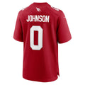 Punc A.Cardinals #0 Will Johnson Cardinal Team Game Jersey