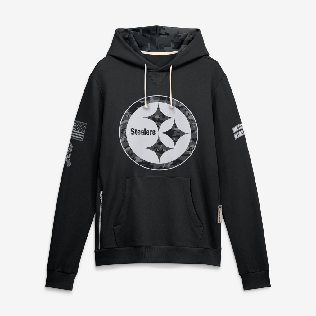Punc P.Steelers Black 2026 Salute to Service Sideline Dri-FIT Pullover Hoodie Jerseys