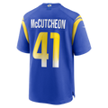 Punc LA.Rams #41 Cameron McCutcheon Royal Game Jersey