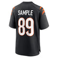 Punc C.Bengals #89 Drew Sample Black Game Jersey
