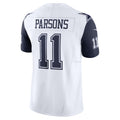Punc D.Cowboys #11 Micah Parsons White Alternate Vapor F.U.S.E. Limited Jersey