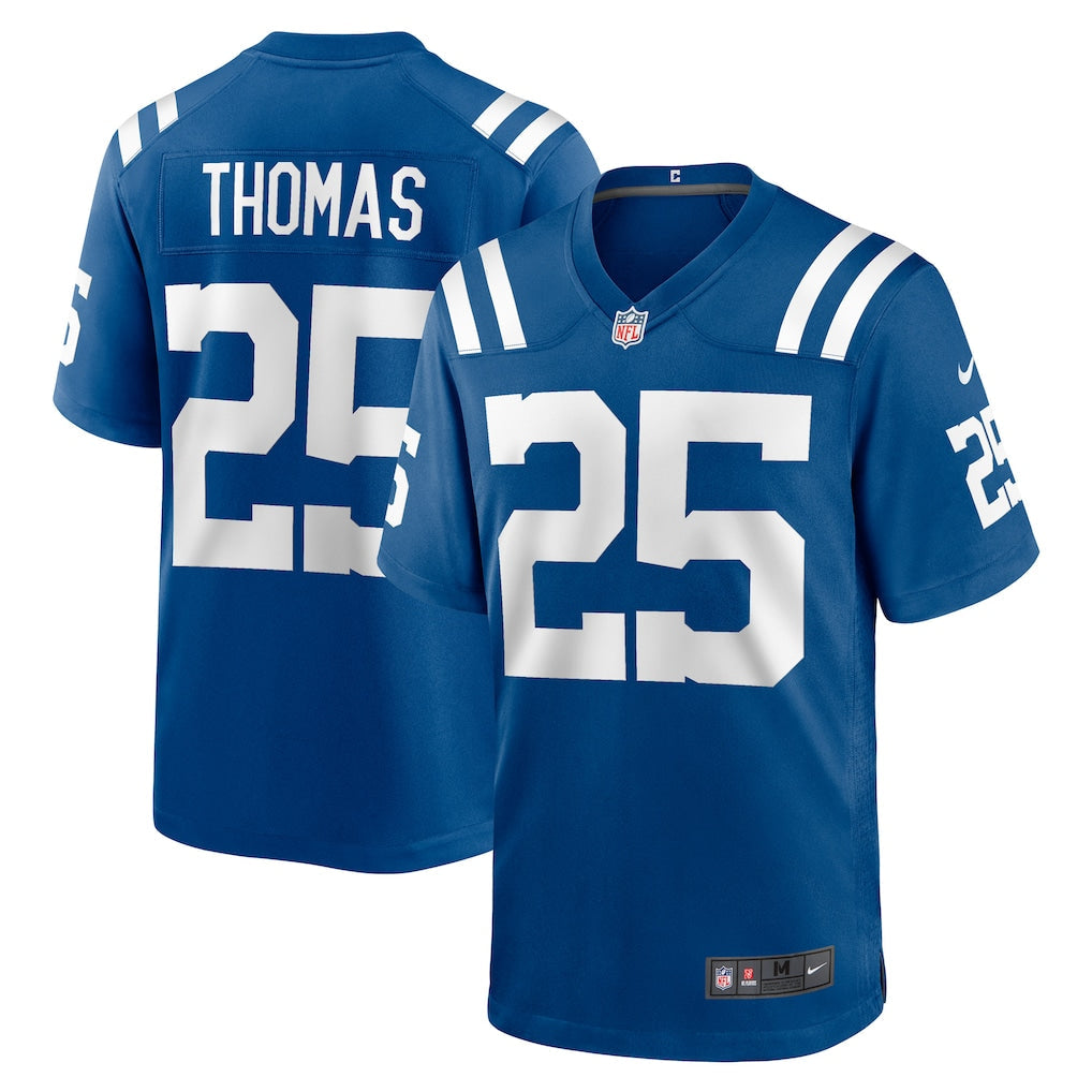 Punc IN.Colts #25 Rodney Thomas Royal Player Game Jersey