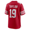 Punc SF.49ers #19 Trent Taylor Scarlet Team Game Jersey