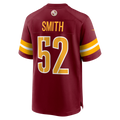 Punc W.Commanders #52 Preston Smith Burgundy Team Game Jersey
