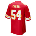 Punc KC.Chiefs #54 Leo Chenal Red Game Player Jersey