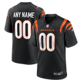 Punc Custom C.Bengals Black Game Stitched Jerseys