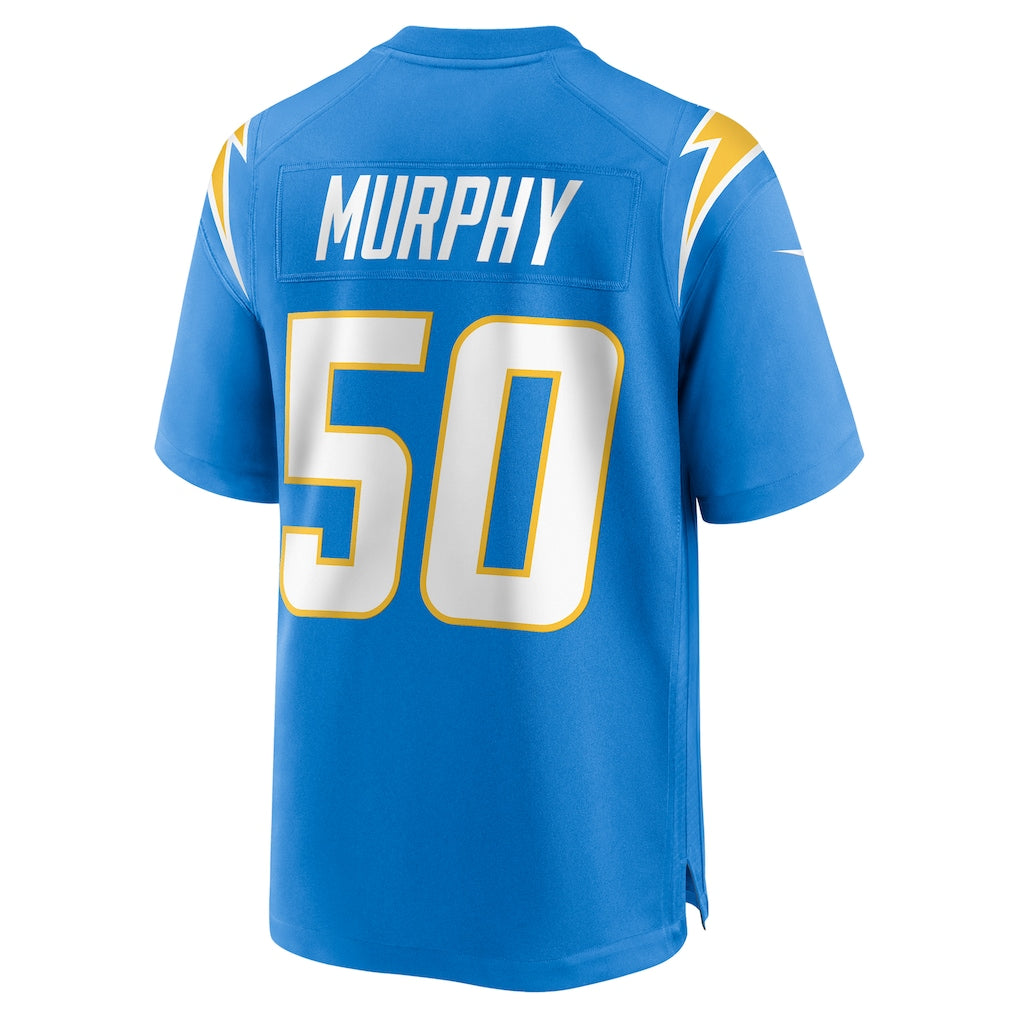 Punc LA.Chargers #50 Caleb Murphy Powder Blue Team Game Jersey