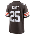 Punc C.Browns #25 Andre Szmyt Brown Team Game Jersey
