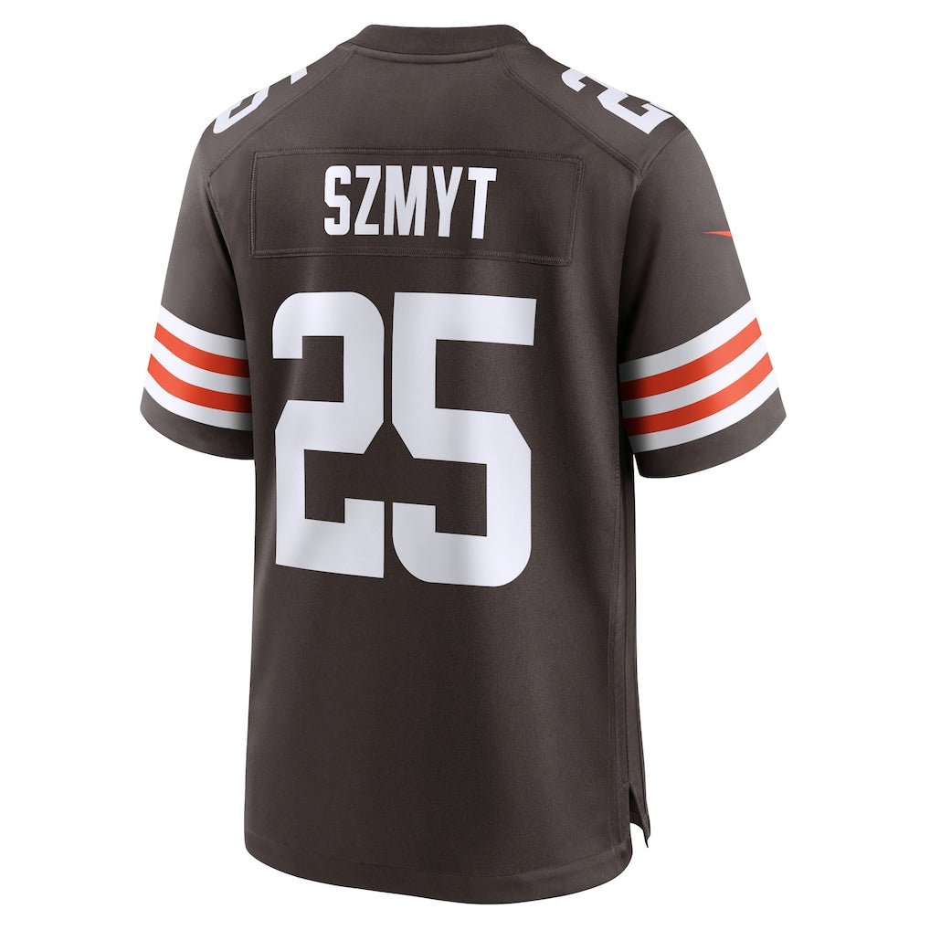 Punc C.Browns #25 Andre Szmyt Brown Team Game Jersey