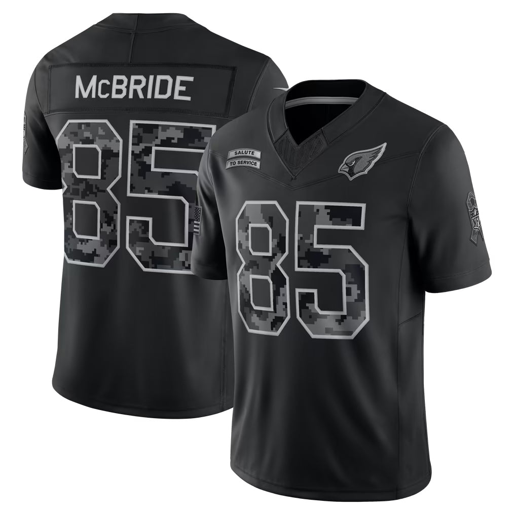 Punc A.Cardinals #85 Trey McBride Player Black Limited 2026 Salute to Service Home Game Stitched Jerseys