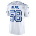 Punc B.Bills #58 Matt Milano White 2025 Rivalries Collection Limited Jersey