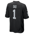 Punc LV.Raiders #1 Dad Black Game Jersey