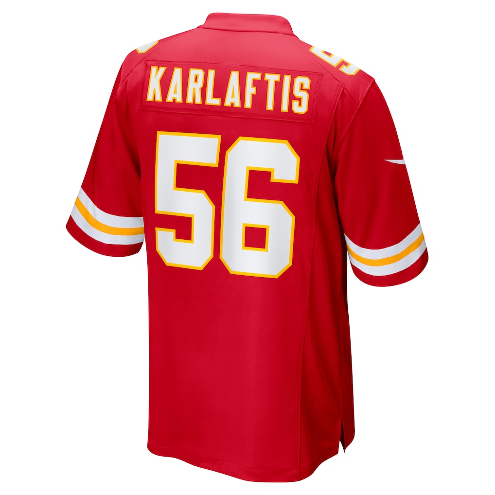 Punc KC.Chiefs #56 George Karlaftis Red Player Game Jersey