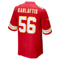 Punc KC.Chiefs #56 George Karlaftis Red Player Game Jersey
