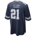 Punc D.Cowboys #21 Ezekiel Elliott Navy Alternate Game Team Jersey