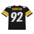 Punc P.Steelers #92 James Harrison Mitchell & Ness Black Legacy Replica Jersey