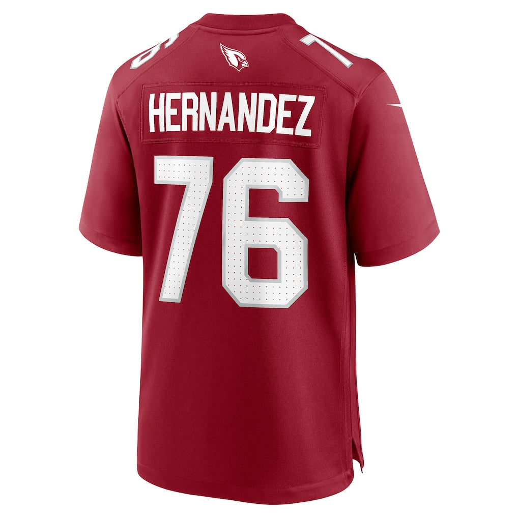 Punc A.Cardinals #76 Will Hernandez Cardinal Team Game Jersey