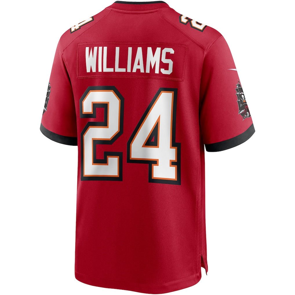 Punc TB.Buccaneers #24 Cadillac Williams Red Game Retired Player Jersey