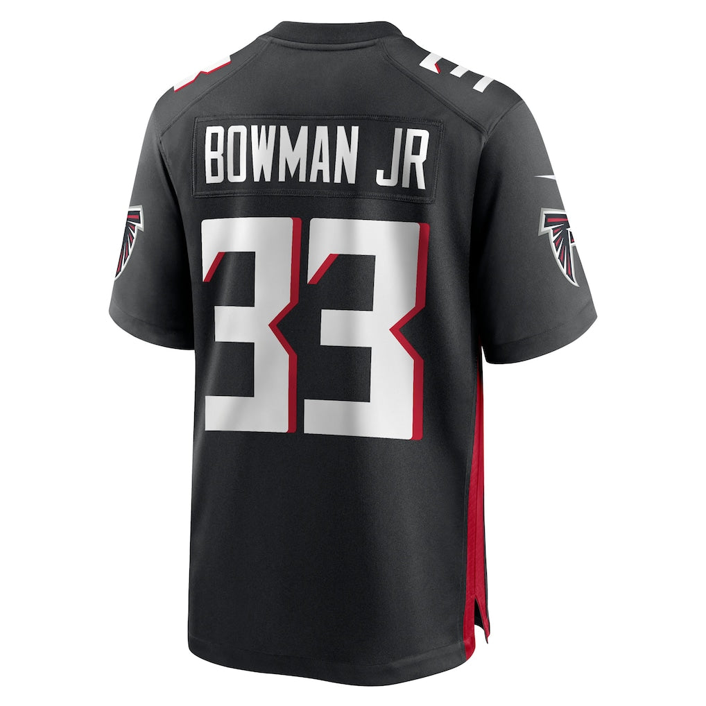 Punc A.Falcons #33 Billy Bowman Jr. Black Team Game Jersey