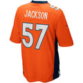 Punc D.Broncos #57 Tom Jackson Orange Game Retired Player Jersey