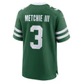 Punc NY.Jets #3 John Metchie III Legacy Green Team Game Jersey
